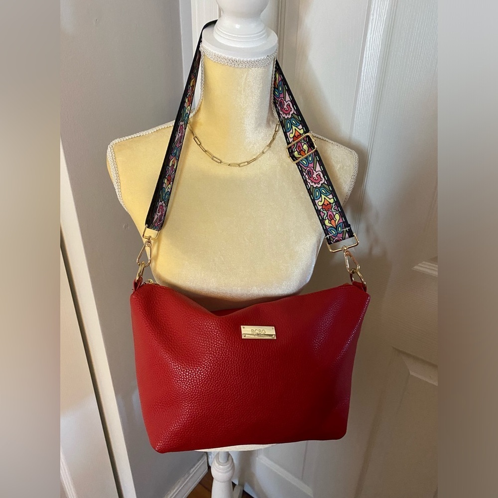 BCBG Bag with Floral Guitar Strap - Picture 8 of 8